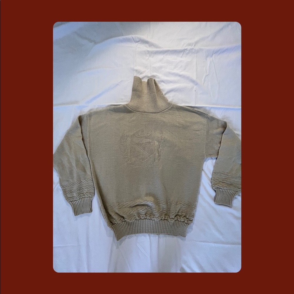 Thrifted, embroidered sweater